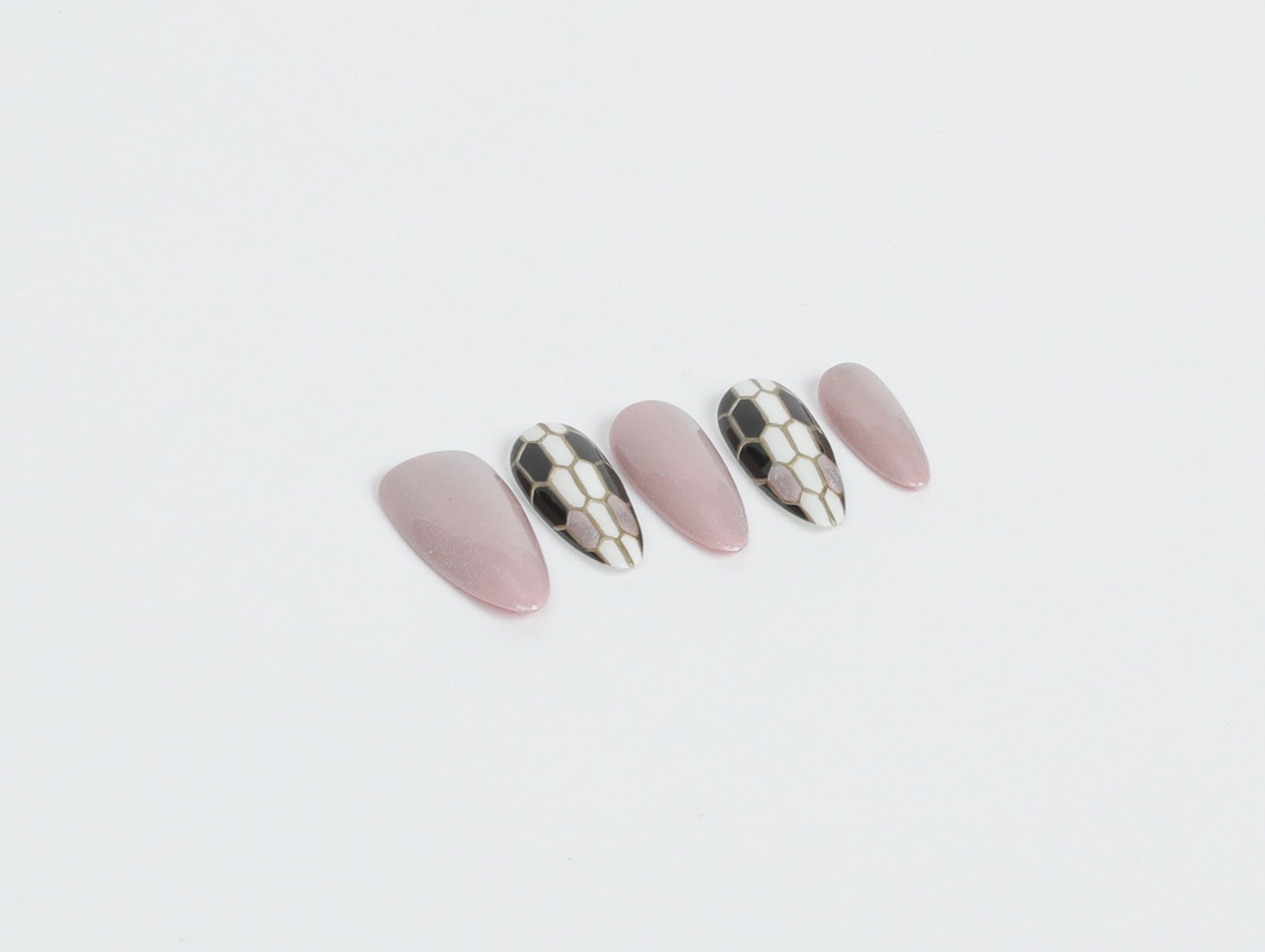 Pink Serpent Luxe Press On Nails