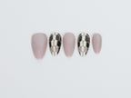 Pink Serpent Luxe Press On Nails