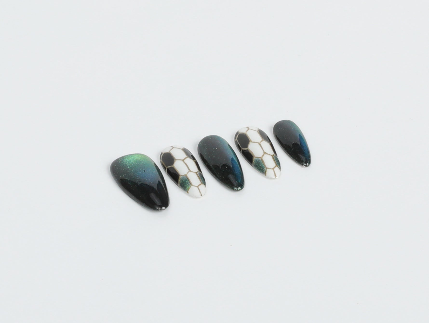 Green Serpent Luxe Press On Nails