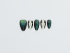 Green Serpent Luxe Press On Nails